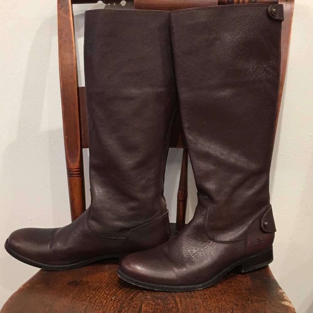 Frye Melissa Button Back Zip boots